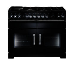 RANGEMASTER  Excel 110 Dual Fuel Range Cooker - Black & Chrome